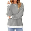 Fantaslook Color Block Sweatshirts for Women Crewneck Long Sleeve Oversized Pullover Tops Casual Fall Outfits
