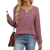Fantaslook Henley Long Sleeve Shirts for Women Casual Tunic Tops Fall Dressy Blouses Lightweight Pullover