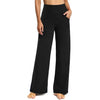 Rosvigor Yoga Pants Women High Waisted Wide Leg Pants Casual Pants with Pockets