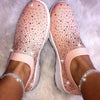 Women Slip On Casual Rhinestone Sneakers