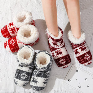 Bootie Slippers for Women Non-Slip Sole House Shoes with Comfy Plush Lining