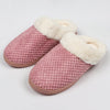 Women's Fuzzy House Slippers Fish Scale Pattern Home Shoes