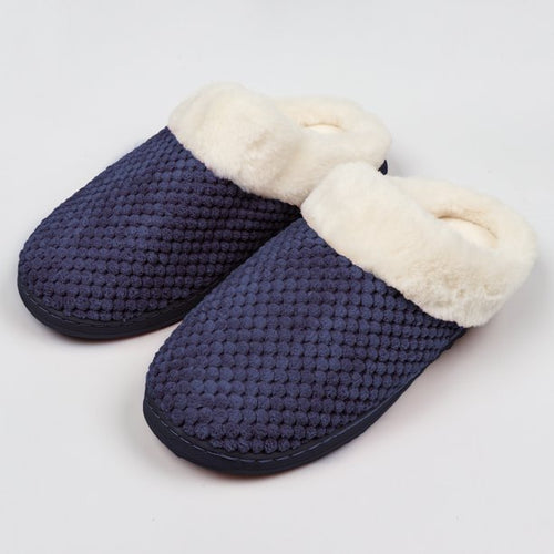 Women's Fuzzy House Slippers Fish Scale Pattern Home Shoes