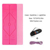 Fantaslook TPE Yoga mat with Alignment Line