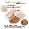 Fantaslook Womens Slippers Fluffy Memory Foam Warm Fur House Slippers, Anti-Skid Plush for Indoor