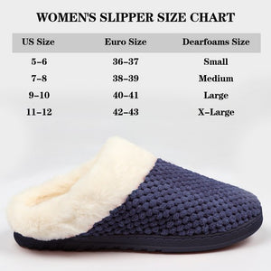 Women's Fuzzy House Slippers Fish Scale Pattern Home Shoes