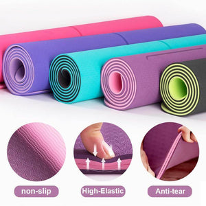 Fantaslook TPE Yoga mat with Alignment Line