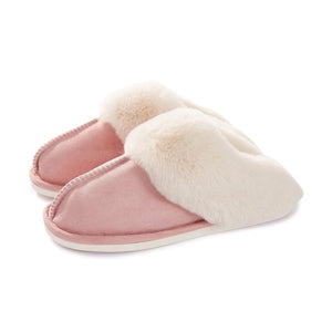 Fantaslook Womens Slippers Fluffy Memory Foam Warm Fur House Slippers, Anti-Skid Plush for Indoor