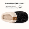 Fantaslook Womens Cozy Memory Foam Slippers Fuzzy Wool Plush Fleece Lined House Slippers Indoor