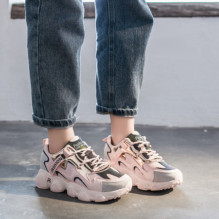 2020 Summer Women Reflective Chunky Sneakers