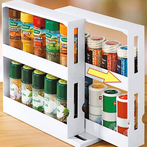 Fantaslook Kitchen Multi-Function Rotating Storage Shelf