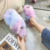 Women Plush Slippers Indoor Home Fur Slides