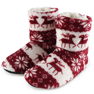 Christmas Elk Indoor Socks Slippers