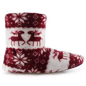 Christmas Elk Indoor Socks Slippers