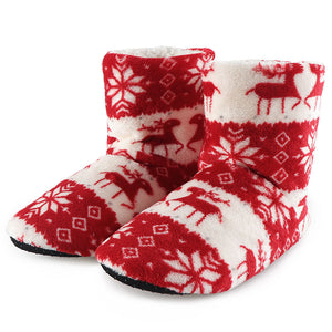 Christmas Elk Indoor Socks Slippers